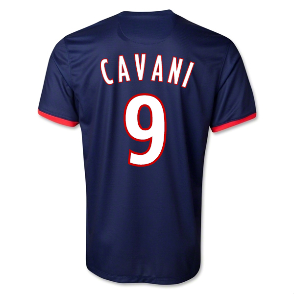 13-14 PSG #9 Cavani Home Soccer Jersey Shirt
